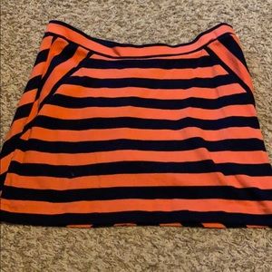 Chevron mini-skirt